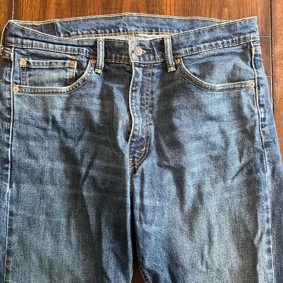 Levi's 505 Straight Leg Medium Wash 36 X 32 Denim Jeans - Picture 2 of 7